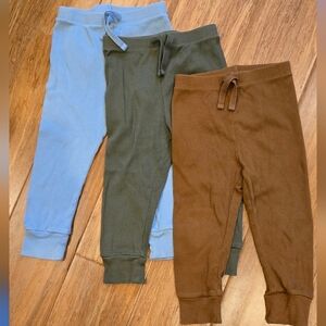 Baby Gap 3 Pack Ribbed Jogger Pull On Pants